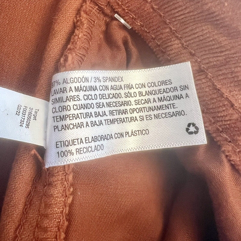 Knox Rose Corduroy Button-Front Mini Skirt Women's Size 4 Bronze Wave 90’s Y2k - Picture 10 of 11